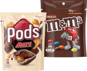 MMs-130180g-Pods-160g-or-Maltesers-120140g-Share-Pack-Selected-Varieties on sale