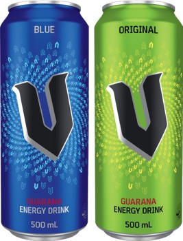 V-Energy-Drink-500mL-or-V-Riise-Sparkling-Energy-Drink-330mL-Selected-Varieties on sale