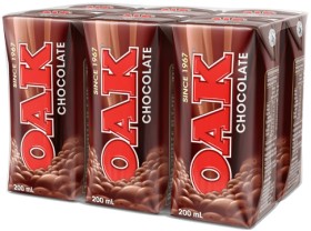 Oak+Flavoured+Milk+6x200mL+Selected+Varieties