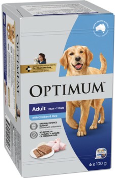 Optimum+Wet+Dog+Food+6x100g+Selected+Varieties