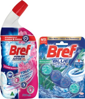 Bref+Rim+Block+Toilet+Cleaner+42%E2%80%9150g+or+Gel+600%E2%80%91700mL+Selected+Varieties