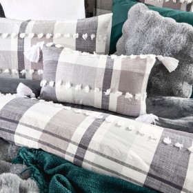 Omari-Check-Bedroom-Cushion-by-Habitat on sale
