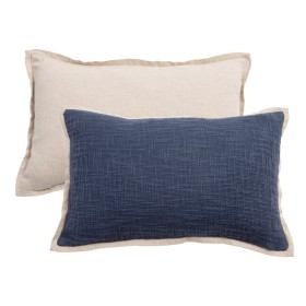 Tamarama-Navy-Oblong-Cushion-by-Habitat on sale