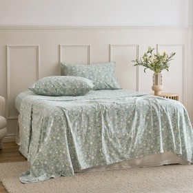 Ditsy-Floral-Cotton-Printed-Flannelette-Sheet-Set-by-Habitat on sale
