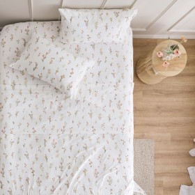 Floral-Stems-Cotton-Printed-Flannelette-Sheet-Set-by-Habitat on sale