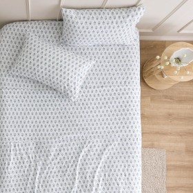 Blue-Radha-Cotton-Printed-Flannelette-Sheet-Set-by-Habitat on sale