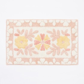 Floral-Bloom-Blush-Pink-Bath-Mat-by-Habitat on sale