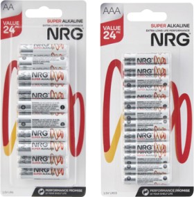 NRG+Batteries+AA+or+AAA+24+Pack
