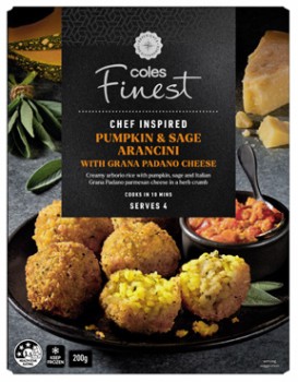 Coles+Finest+Pumpkin+%26amp%3B+Sage+Arancini+With+Grana+Padano+Cheese+200g
