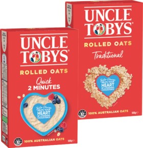 Uncle+Tobys+Traditional+or+Quick+Rolled+Oats+500g
