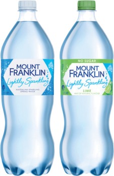Mount+Franklin+Lightly+Sparkling+Water+1.25+Litre+Selected+Varieties