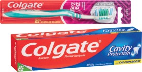 Colgate+Toothpaste+110%E2%80%91120g%2C+Zig+Zag+Toothbrush+1+Pack%2C+Total+Dental+Floss+25m+or+Plax+Mouthwash+250mL+Selected+Varieties
