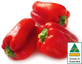 Australian-Red-Capsicum on sale