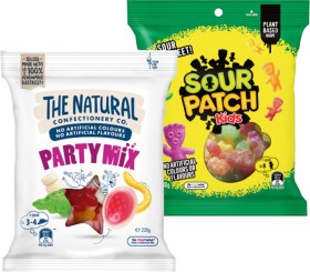 The-Natural-Confectionery-Co-130230g-Sour-Patch-Kids-Bag-190g-or-Pascall-Lollies-150300g-Selected-Varieties on sale