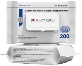 Buy-4-Get-2-FREE-on-NEW-Henry-Schein-Hospital-Grade-Surface-Disinfection-Flat-Pack-of-200 on sale