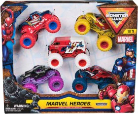 Monster+Jam+1%3A64+Marvel+5+Pack