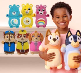 NEW+Squishmallows+HugMees+Bluey%2C+PAW+Patrol+or+Care+Bears+25cm+Assorted