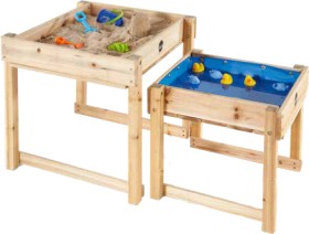 Plum+Sandy+Bay+Sand+Pit+and+Water+Tables+with+Cover