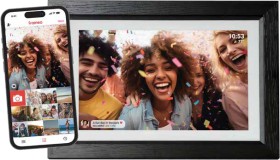 Momnt+10.1-Inch+Frameo+Digital+Wood+Photo+Frame+-+Black