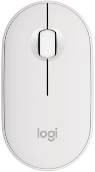 Logitech+M350+Pebble+Wireless+Bluetooth+Mouse+-+White