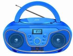 JVC+Portable+CD+Player+Bluetooth+-+Blue