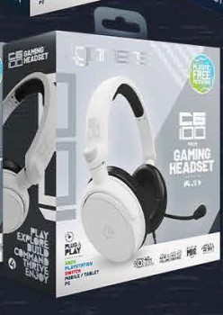 4Gamers+C6-100+Strike+Gaming+Headset+-+White