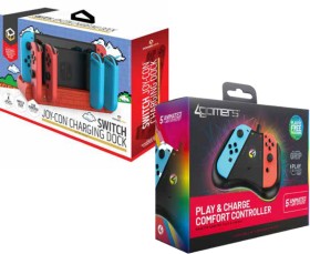 Nintendo+Switch+Light+Up+Joy+Con+Controller+or+Powerwave+Switch+Joy-Con+Charging+Dock+-+Retro+Bricks
