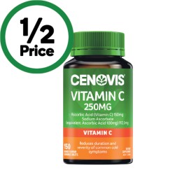Cenovis+Vitamin+C+250mg+Tablets+Pk+150%7E