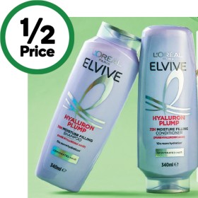 LOreal-Elvive-Hyaluron-Plump-Shampoo-or-Conditioner-340ml on sale