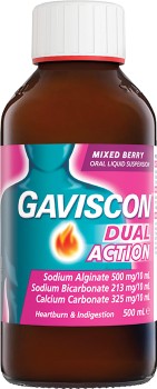Gaviscon-Dual-Action-Liquid-Mixed-Berry-500mL on sale