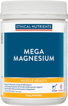 Ethical-Nutrients-Mega-Magnesium-Powder-450g-Raspberry on sale