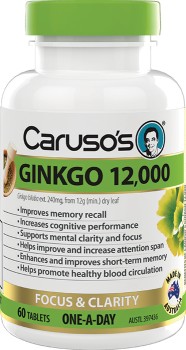 Carusos-Ginkgo-12000-60-Tablets on sale