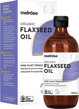 Melrose-Organic-Flaxseed-Oil-500mL on sale