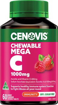 Cenovis+Chewable+Mega+Vitamin+C+1000mg+Berry+Flavour+60+Tablets%2A