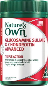 Natures-Own-Glucosamine-Sulfate-Chondroitin-Advanced-180-Tablets on sale