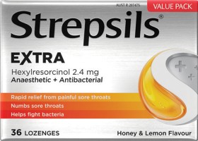 Strepsils+Extra+Honey+%26amp%3B+Lemon+36+Lozenges%2A