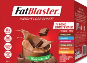 FatBlaster-Variety-Pack-Weight-Loss-Shake-14x33g on sale