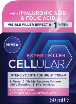 Nivea-Cellular-Filler-Expert-Intensive-Anti-Age-Night-Cream-SPF15-50mL on sale