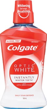 Colgate-Optic-White-Mouth-Rinse-500mL on sale