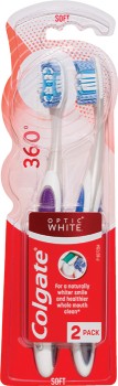 Colgate+Toothbrush+360+Optic+White+Platinum+2+Pack