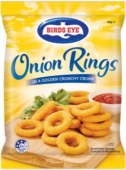 Birds-Eye-Onion-Rings-500g on sale