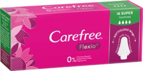 Carefree+Flexia+Super+Tampons+16+Pack%2A