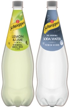 Schweppes+Mixers%2C+Natural+Mineral+Water+or+Soft+Drink+1.1+Litre+Selected+Varieties