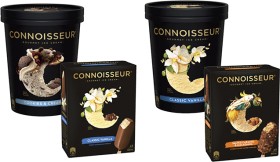 Connoisseur-Ice-Cream-Tub-1-Litre-or-Sticks-4-Pack-6-Pack-360mL-400mL on sale