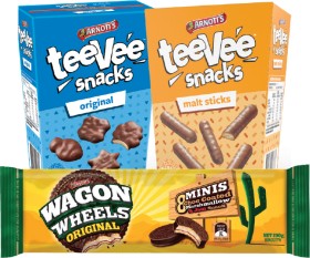Arnotts-Tee-Vee-Snacks-or-Wagon-Wheel-Biscuits-175g-190g on sale