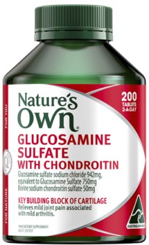 Natures-Own-Glucosamine-Sulfate-With-Chondroitin-Tablets-200-Pack on sale