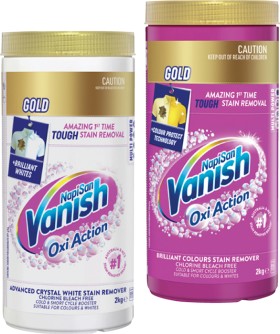 Vanish-NapiSan-Oxi-Action-Gold-Multi-Power-Laundry-Booster-Powder-2kg on sale