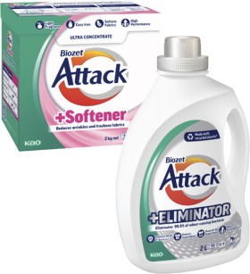 Biozet-Attack-Plus-Laundry-Liquid-2-Litre-or-Powder-2kg on sale