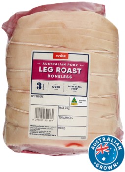 Coles-Australian-Pork-Leg-Roast-Boneless on sale