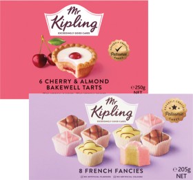 Mr-Kipling-Fancies-or-Bakewells-205g-250g on sale